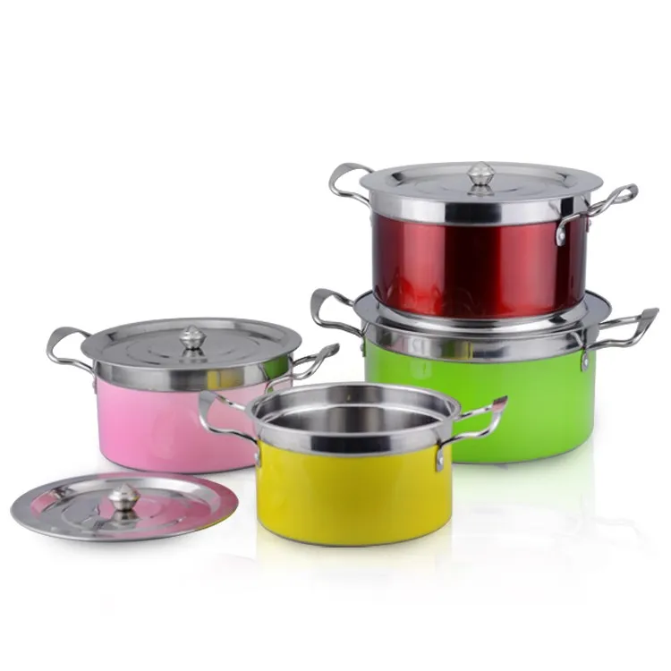 Kitchen Cookware Colorful Large Cooking Pots Set Boiling Pot Buy