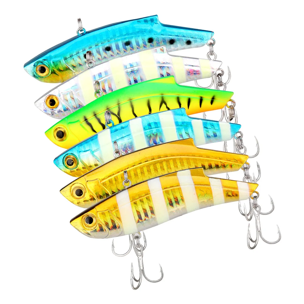 

Wholesale Fulljion Artificial Hard Plastic Crankbait VIB Fishing Lures Baits, Vavious colors