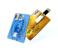 

New Custom Logo Promotional Creative Card usb flash drive 8GB USB 2.0 Memory Credit Card