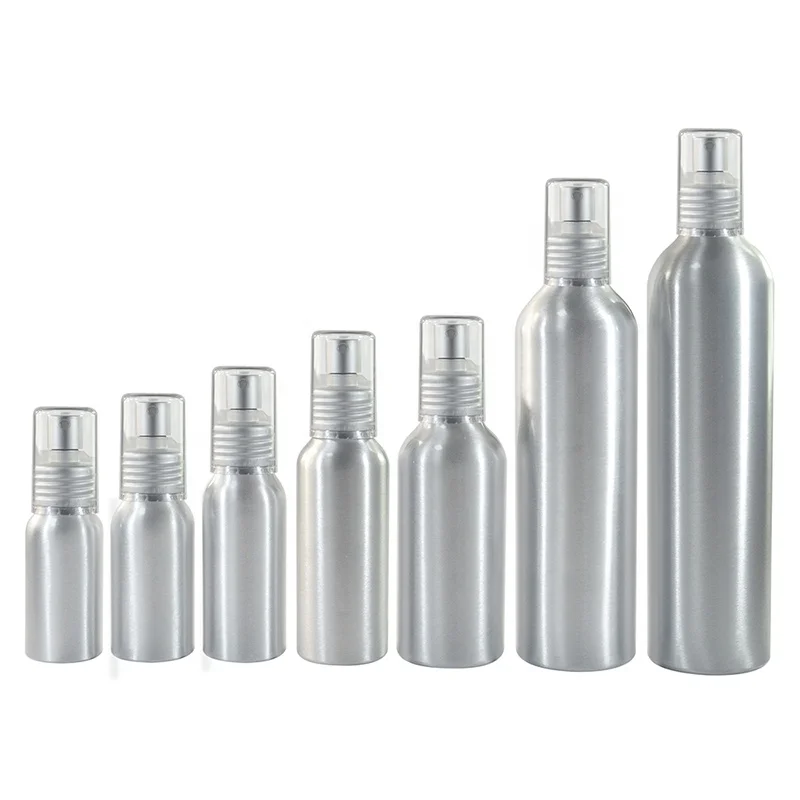 

Refillable air freshener perfume 50ml 100ml 120ml 150ml 250ml aluminum bottle with metal spray cap