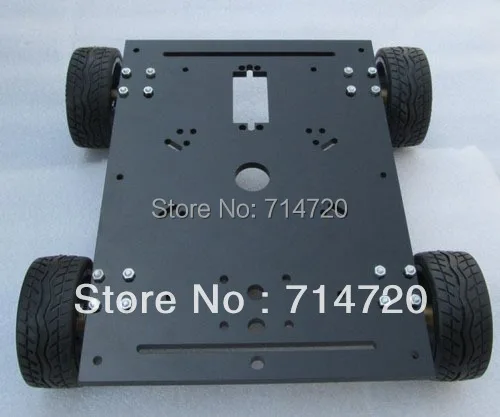 Free shipping Maximum Load 15KG 4WD robot chassis smart car chassis with 4 dc metal motor