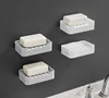 Simple wall hanging anti-softening bump dot drain soap box storage rack