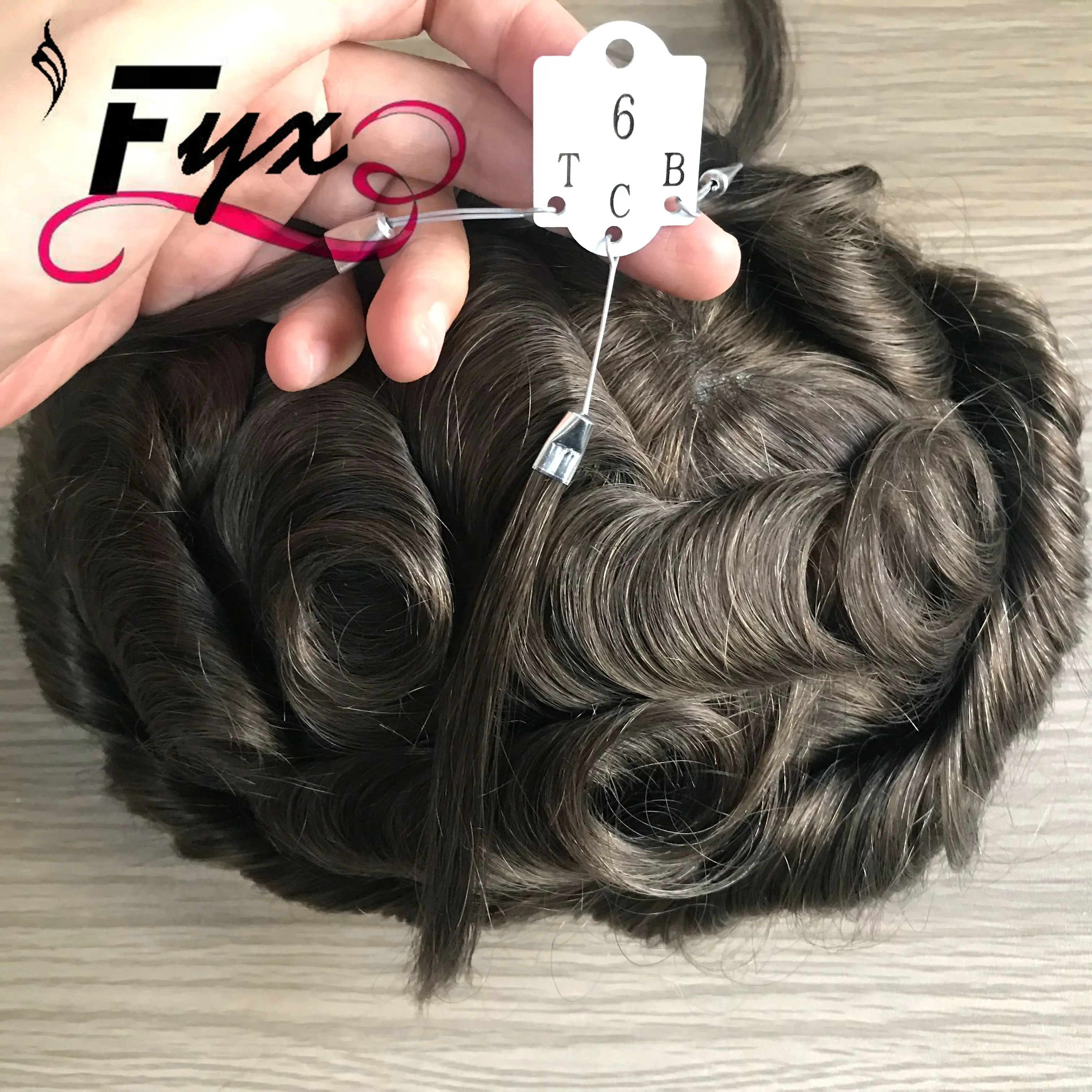 Indian Hair Swiss Lace Toupee with PU Human Hair Men toupee Australia Base for white Men