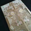 Romantic Custom Laser Cut spring Floral Party Invitations for Birthday Party