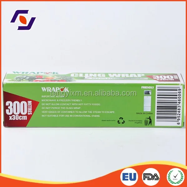 Wrapok high quality food packing custom stretch film coloured plastic wrap