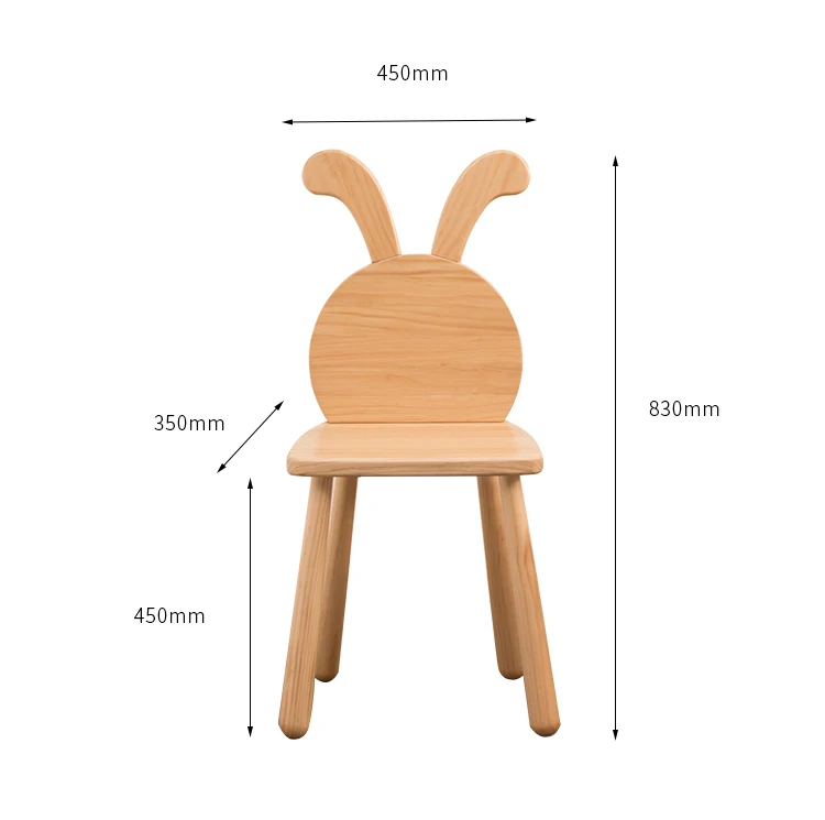 product-BoomDear Wood-Kids wooden living room foldable high baby Chair Solid Furniture Set-img