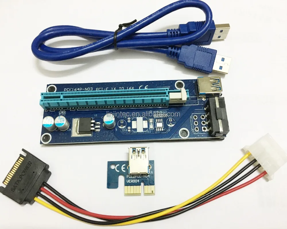 

4pin molex pcie riser 60cm blue usb cable, N/a