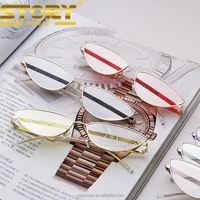 

STORY STY9050Q fashion shaped trendy sunglasses new small UV400 women cat eye sunglasses
