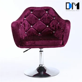 Living Room Furniture Purple Velvet Swivel Chair - Buy Swivel Chair