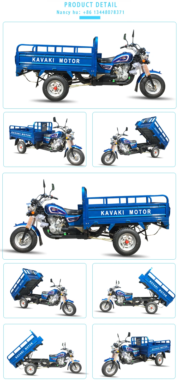 150cc Tri Motorcycle - Efficient Cargo and Passenger Transport
