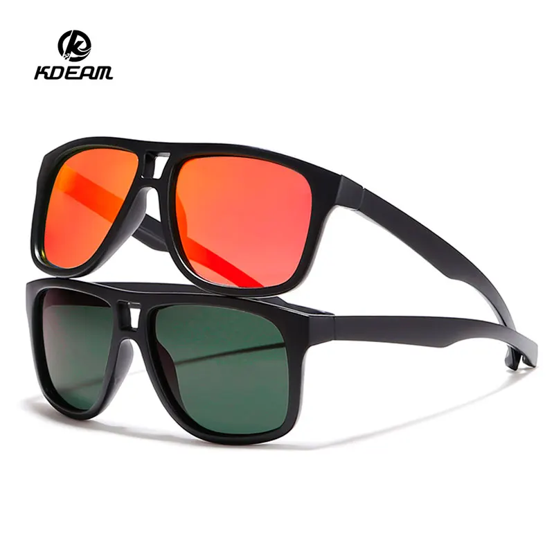 

KDEAM Brand Designer Classic D-style PC Frame Sunglasses Polarized lenses Coating Mirrored Glasses with full UV400 sunglasses