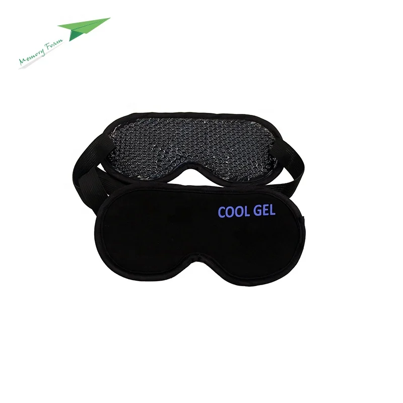 

wholesale black cool gel eye mask for good sleeping