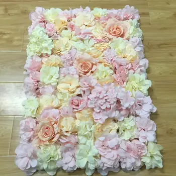 Factory Sale Cheap Wedding Decor Plastic Artificial Flower Wall