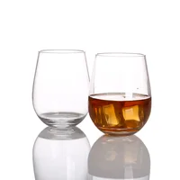 

8oz/12oz/16oz BPA Free Tritan Stemless Plastic Wine Glass Set of 4 Unbreakable Custom Logo Cup