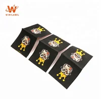 

Wholesale Factory Direct Price Custom Clothing Label Makers Woven Loop Fold Neck Labels for Shirts