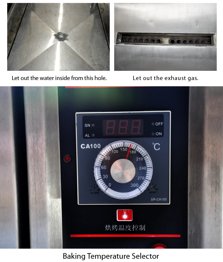 Commercial 10tray Gas Powered Hot Air Steam Convection Oven China