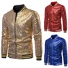 2019 New arrival fashion 6 colors cool night club gold silver black bartender baseball glitter sequin coat jacket