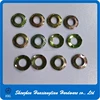 din 6795 yellow zinc knurled six point grounding washer
