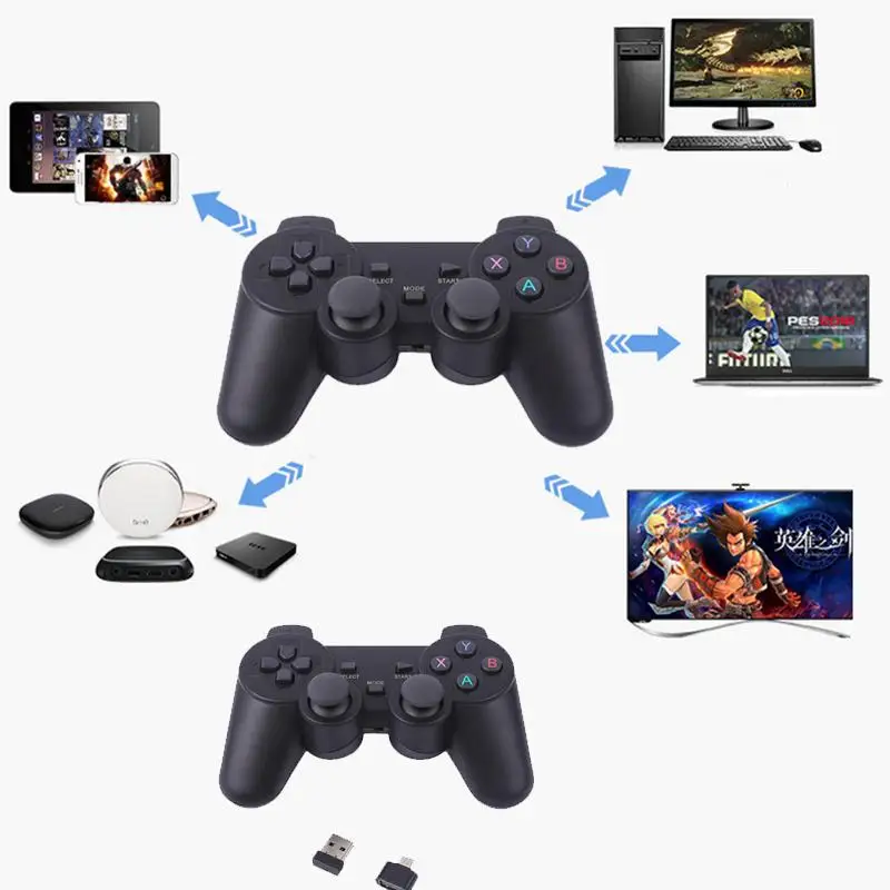 Koreaans Aankondiging Sprong 2.4g Wireless Game Controller For Ps3 Pc Android Phone Tv Box Gamepad  Joystick With Micro Usb Or Type C Adapter - Buy For Android Controller,Tv  Box Control,Controller Android Product on Alibaba.com