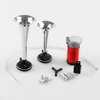 Hot Selling Good Quality 12v Air Horn Dual Tone For Motorcycle Bus Truck Double pipe 24v Electric Air Horn