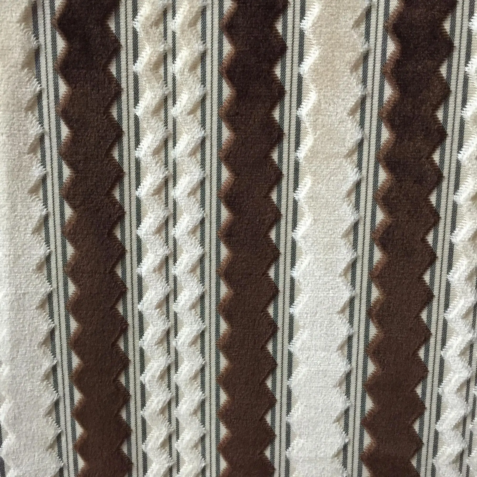 knitted jaguard stripe velvet sofa cover fabric