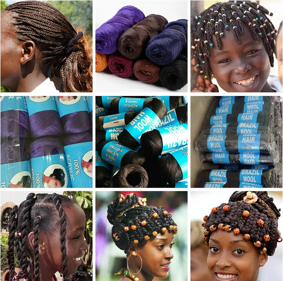Hot Brazilian Wool Hair African Hair Threading Yarn For Braiding Hair Extension Buy Brazilian Wool Hair Yarn For Knitting Brazil Wool Hair Yarn Product On Alibaba Com
