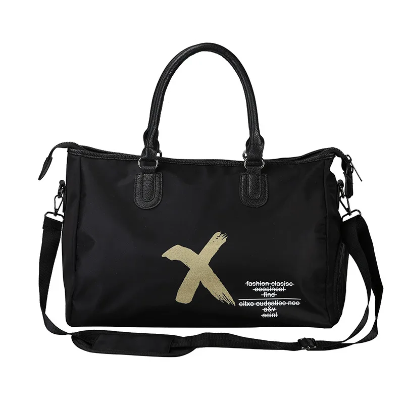 

V-051 Custom Logo fashion travel duffle bags gym bag with shoe compartment