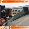Manual handle mobile hydraulic load ramp forklift truck loading platform