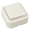 Hot sale eu type 1gang 2way10a 110v household switch and socket abs panel surface mounted oem safety wall switch