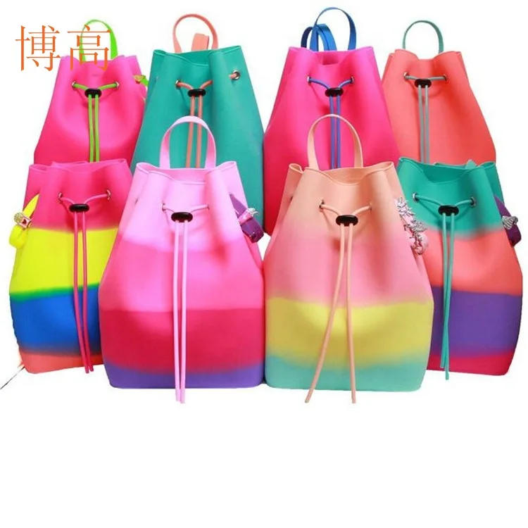 

Fashionable Cheap Cosmetic Silicone Kids Custom Backpack School Bags for Girls, Customized color