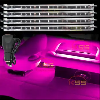 4pcs Million Color Led Glow Interior Car Kit Under Dash Foot Floor Seats Accent Lighting Buy Led Car Accent Neon Lighting Kit Car Interior