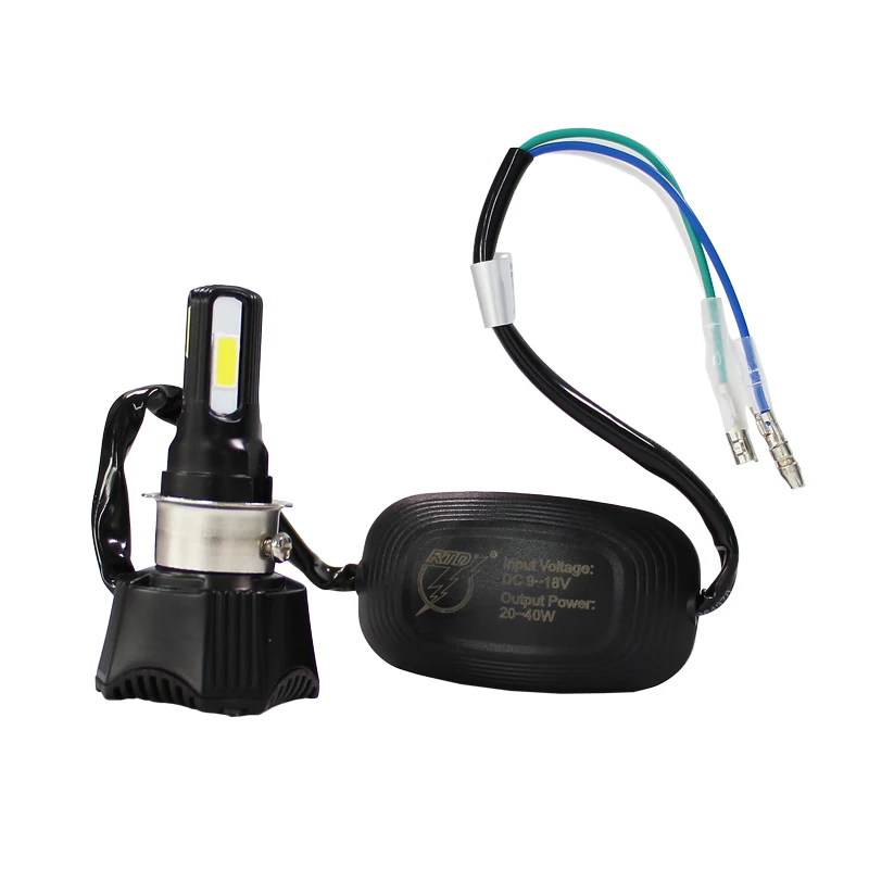 Rtd M02h 40w 4 Pcs Cob Led Motorcycle Headlight Ac Dc 918v 6500k White