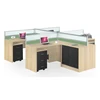 Modern MDF Melamine Staff Working 4 person Computer Office Desk