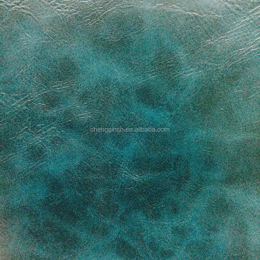 
Ripple Crazy Horse PU Leather Fabric for Furniture sofa 
