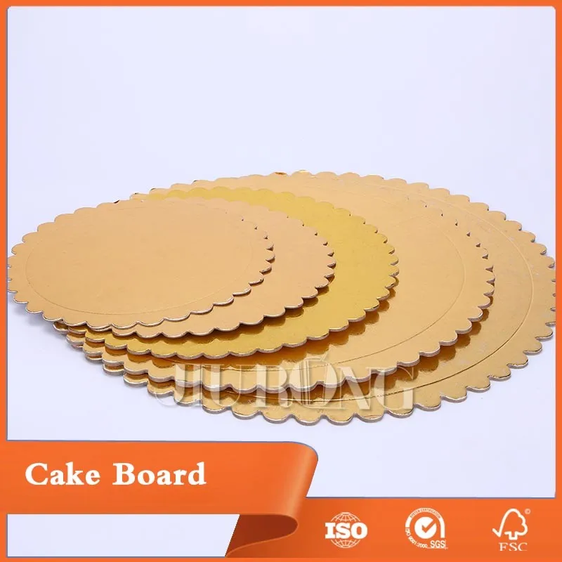 Wholesale Square Display Gold Sheet Wrapped Scalloped Paper Cake Board Buy Mini Cake Boards