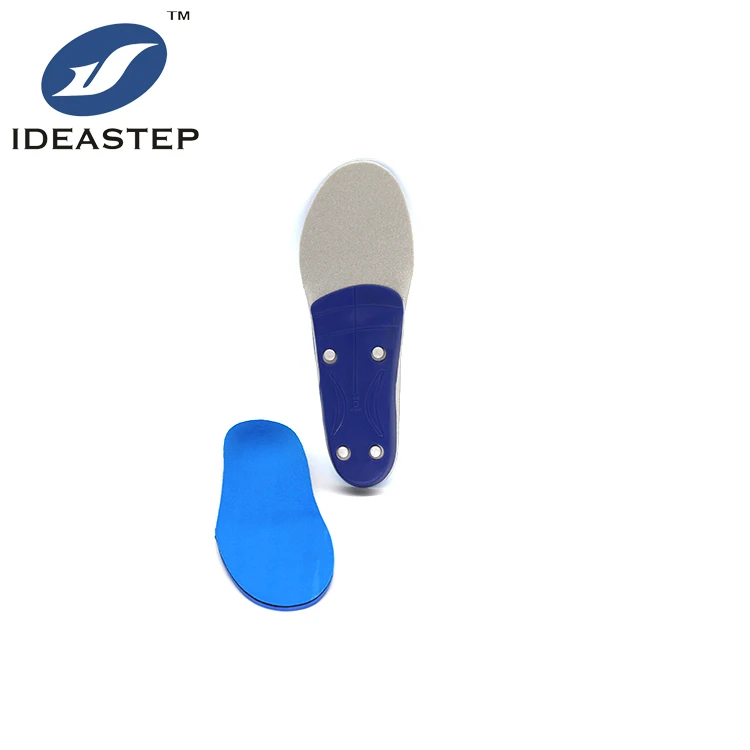 

Ideastep factory wholesale custom shock cushion athletes orthotic arch support running shoe insoles for feet alignment, Blue