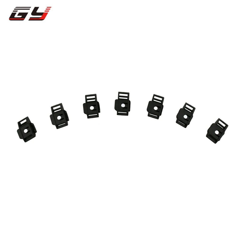 Newest Buckle Helmet Buckle Bike Black Plastic Buckle Button