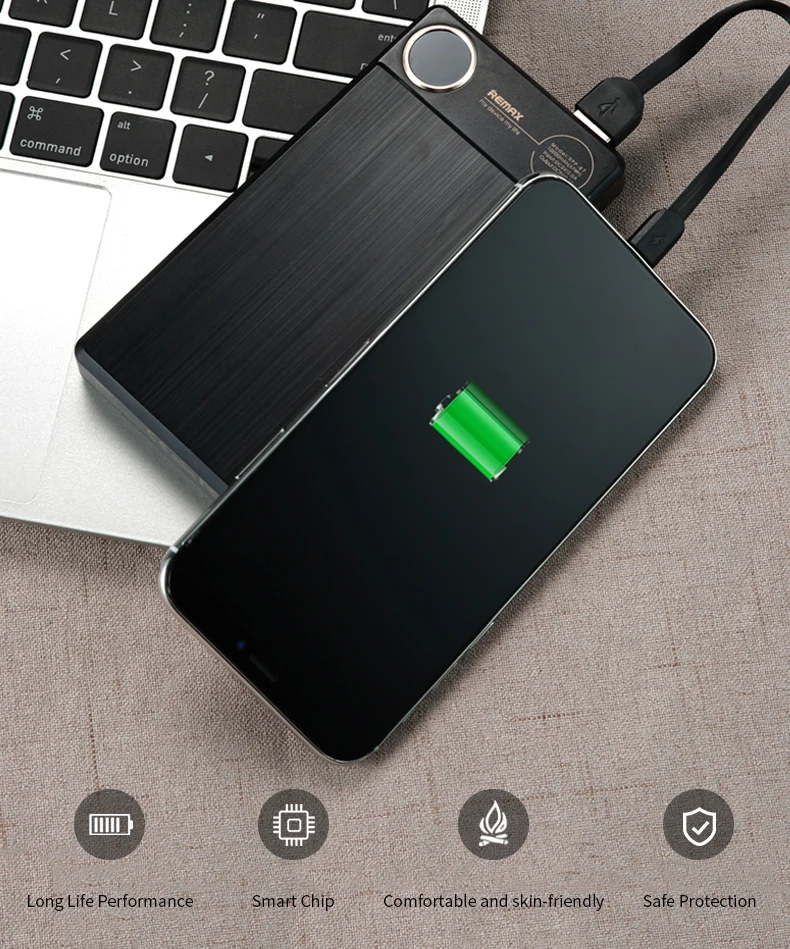 

REMAX RPP-87 Kooker Dual USB Charging Power Bank 10000mAh with Safe Protection, N/a