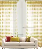 Luxury Polyester Decorative Fabric Window Sheer Curtain