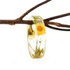 Wholesale Handmade Pressed Flower Resin Bracelet Transparent Bangle