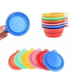 Image of Eco-friendly collapsible pet bowl silicone pet travel bowl pet water bowl
