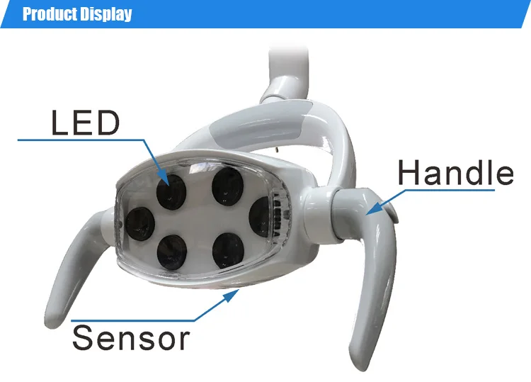 Dental Chair Unit Ceiling Mounted 6 Led Bulbs Lamp Dentist Surgical