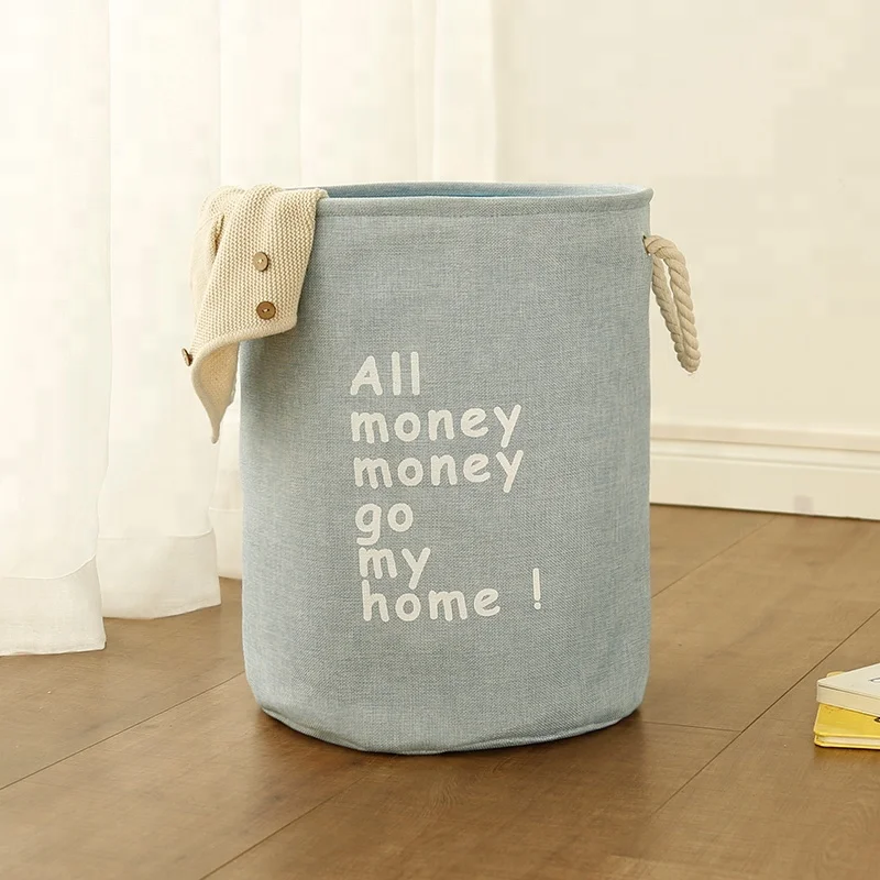 

High Quality Waterproof Collapsible Fabric Canvas Baby Toy Storage Box, Customized