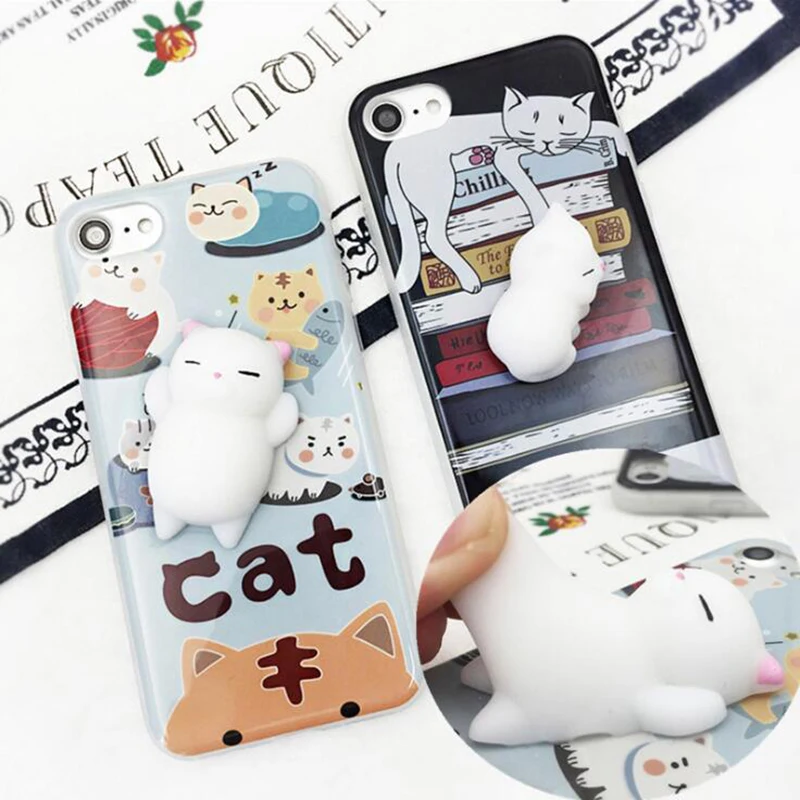 Squishy Kneading Tpu Phone Case Cover For Iphone 7 7plus 6 6s Plus 3d ...