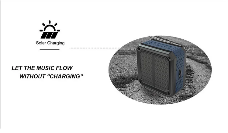 outdoor waterproof 1200mAh wireless mp3 BT solar speaker - ANKUX.COM