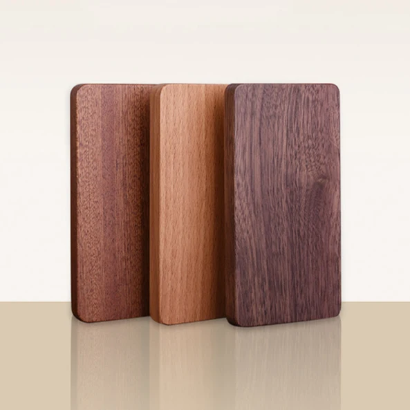 

Hot Sale Portable Wooden Power Banks for Mobile Phone 8000mAh, Black, brown, gray