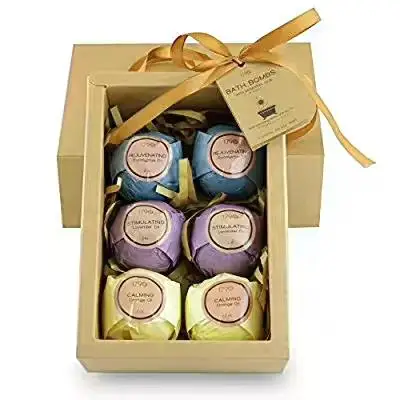 
Customized Bath Fizzer Bombs Gift Packaging 