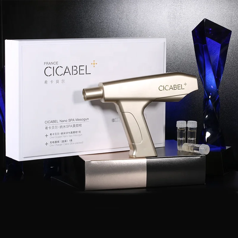 

2019 trend needle free wrinkle remover bb glow meso mesotherapy gun rejuvenation injection skin serum pen for hyaluronic, Transparent