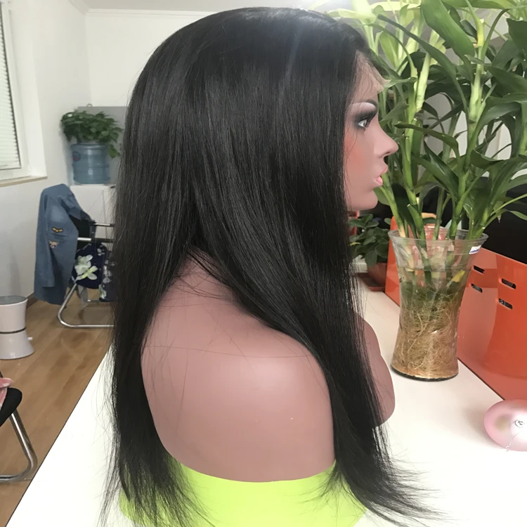 

lagogo glueless lace front wig human hair, Natural colors