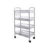 4-Tier Metal Wire Display storage Bath Basket Rack Kitchen Organizer Unit